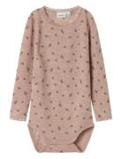 Nmfwang Wool Needle Ls Body Bodies Long-sleeved Pink Name It