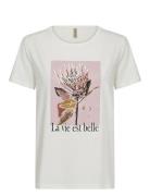 Sc-Rina Fp Tops T-shirts & Tops Short-sleeved White Soyaconcept