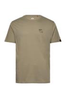 Camo Logo Puff Print Back Print T Tops T-shirts Short-sleeved Khaki Gr...