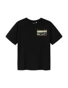 Nkmjarl Sponge Nreg Ss Top Box Cplg Tops T-shirts Short-sleeved Blue N...