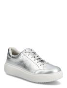 Rtg Metallic-Leather Sneakers Lave Sneakers Silver FitFlop