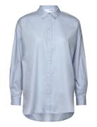 Slfdina-Sanni Ls Shirt Noos Tops Shirts Long-sleeved Blue Selected
