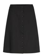 Slfgulia Hw Short Skirt D Kort Skjørt Black Selected