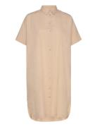 Slfblair 2/4 Short Shirt Dress Noos Kort Kjole Beige Selected