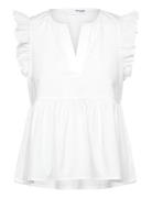 Slfblair-Ida Sl Top Noos Tops Blouses Sleeveless White Selected