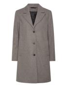 Slfnew Alma Wool Coat Noos Outerwear Coats Winter Coats Grey Selected