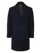 Slhnew Joseph Coat Noos Ullfrakk Frakk Navy Selected