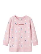 Nmflia Sweat Tunic Bru Tops Sweat-shirts & Hoodies Sweat-shirts Pink N...