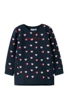 Nmflia Sweat Tunic Bru Tops Sweat-shirts & Hoodies Sweat-shirts Navy N...