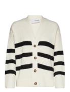 Slfbloomie Ls Knit V-Neck Cardigan Noos Tops Knitwear Cardigans Multi/...