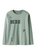 Nkmvictor Ls Rlx Top Tops T-shirts Long-sleeved T-shirts Green Name It