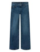 Nlfbli Dnm Lw S Straight Pant Noos Bottoms Jeans Regular Jeans Blue LM...
