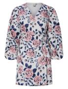 Yaskelly 7/8 Wrap Dress - D2D Kort Kjole Pink YAS