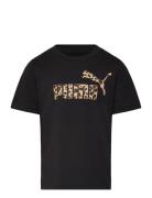 Ess Graphic Animal Graphic Tee G Sport T-shirts Short-sleeved Black PU...