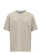 Osjfred Life Rlx Ss Tee Jrs Noos Tops T-shirts Short-sleeved Beige ONL...