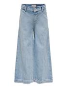 Kmgcomet Wide Dnm Noos Bottoms Jeans Wide Jeans Blue Kids Only