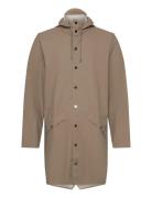 Long Jacket W3 Outerwear Rainwear Rain Coats Beige Rains