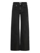 Eva Wide French Black Washed Black Bottoms Jeans Wide Black NEUW