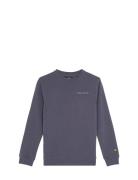 Script Crew Neck Sweatshirt Tops Sweat-shirts & Hoodies Sweat-shirts B...