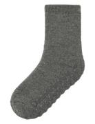 Nmmwaksi Wo/Bl Terry Sock W/Non Skid Sokker Strømper Grey Name It