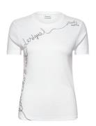 Charly Tops T-shirts & Tops Short-sleeved White Desigual