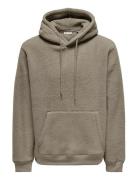 Onsemilio Reg Teddy Hoodie Sweat Vd Tops Sweat-shirts & Hoodies Hoodie...