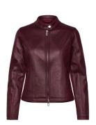 Basic Skinnjakke Skinnjakke Burgundy Desigual