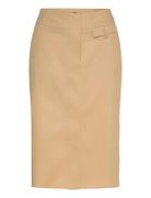 Vansa Blyantskjørt Skjørt Beige BOSS