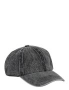 Washed Denima Cap Accessories Headwear Caps Grey Becksöndergaard
