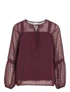 Viedee L/S Top - Noos Tops Blouses Long-sleeved Red Vila
