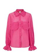 Yasfeline Ls Shirt New S. - D2D Tops Shirts Long-sleeved Pink YAS