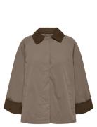 Onlorchid Mix Cordoroy Parka Coat Cs Otw Tynn Kåpe Brown ONLY