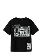 Nkmallan Starwars Ss Nreg Top Box Bfu Tops T-shirts Short-sleeved Blac...