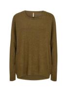 Sc-Biara Tops Knitwear Jumpers Khaki Green Soyaconcept