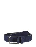 Suede Leather Belt Zack Accessories Belts Classic Belts Navy Howard Lo...