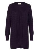 Kaemria Knit Cardigan Tops Knitwear Cardigans Purple Kaffe