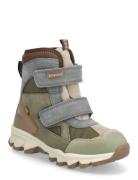 Bisgaard Edon Tex Vinterstøvletter Med Borrelås Khaki Green Bisgaard