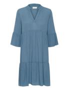 Kamarianah Amber Dress Knelang Kjole Blue Kaffe