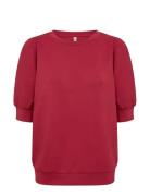 Sc-Banu Tops Sweat-shirts & Hoodies Sweat-shirts Red Soyaconcept