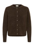 Kaniel Knit Cardigan Tops Knitwear Cardigans Brown Kaffe