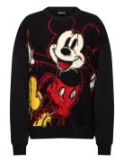 Hello Mickey Tops Sweat-shirts & Hoodies Sweat-shirts Black Desigual