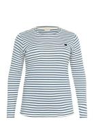 Kclia T-Shirt Tops T-shirts & Tops Long-sleeved Navy Kaffe Curve