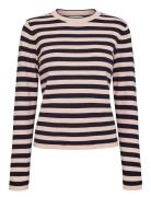 Nustripy Pullover Tops Knitwear Jumpers Pink Nümph