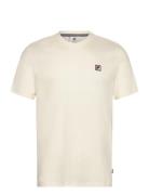 Biella Regular Short Sleeve T-Shirt Sport T-shirts Short-sleeved Cream...
