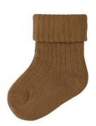 Nbmnobbu Sock Socks & Tights Baby Socks Brown Name It
