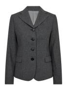 Bs Maria Slim Fit Blazer Blazers Single Breasted Blazers Grey Bruun & ...