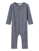 Nbmwang Wool Needle Nightsuit Solid Noos Pyjamas Sie Jumpsuit Grey Nam...