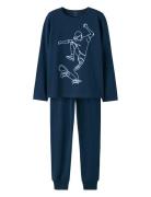 Nkmnightset Titan Skater Noos Pyjamas Sett Blue Name It