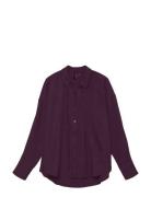 Vmmelaney Queeny Ls Shirt Wvn Noos Tops Shirts Long-sleeved Purple Ver...