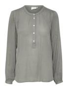 Karla Amber Shirt Tops Blouses Long-sleeved Grey Kaffe